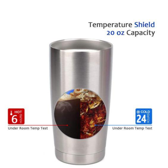 20oz CASE (30 UNITS) Stainless Steel Double Vacuum Coffee Tumbler Cup simple modern tumbler