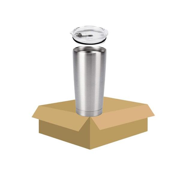 20oz CASE (30 UNITS) Stainless Steel Double Vacuum Coffee Tumbler Cup simple modern tumbler