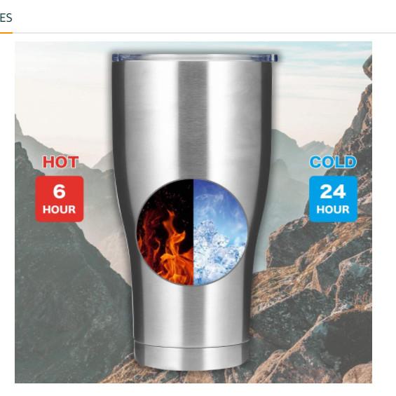 30oz CASE (25 UNITS) Insulated stainless steel Tumbler beach best camping Tumbler