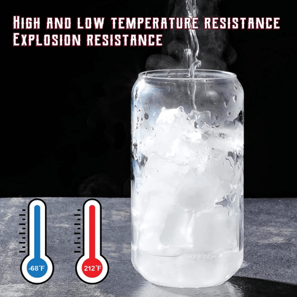 16oz CASE (32 UNITS) sublimation Glass tumbler with straws
