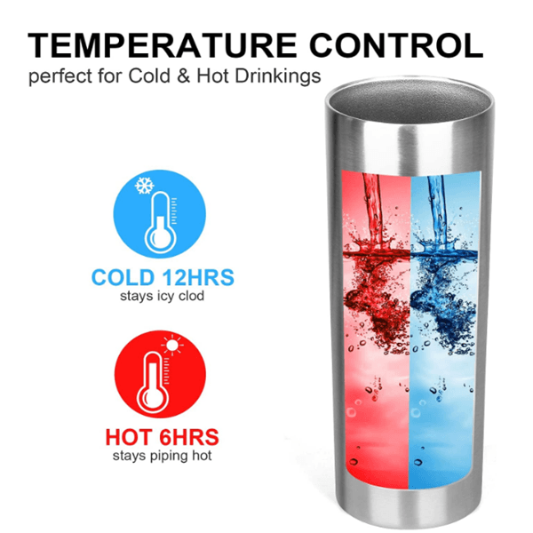 20oz CASE (30 UNITS) Straight skinny insulated tumbler / silver australia