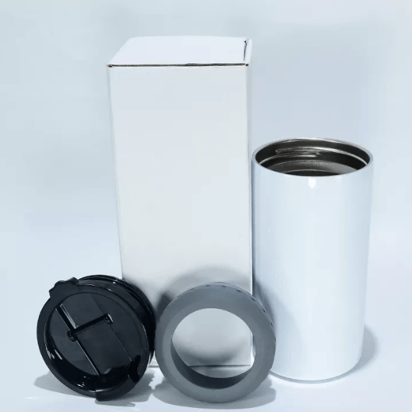 16oz CASE (25 UNITS) 4 in 1 Sublimation Skinny Slim Can Cooler
