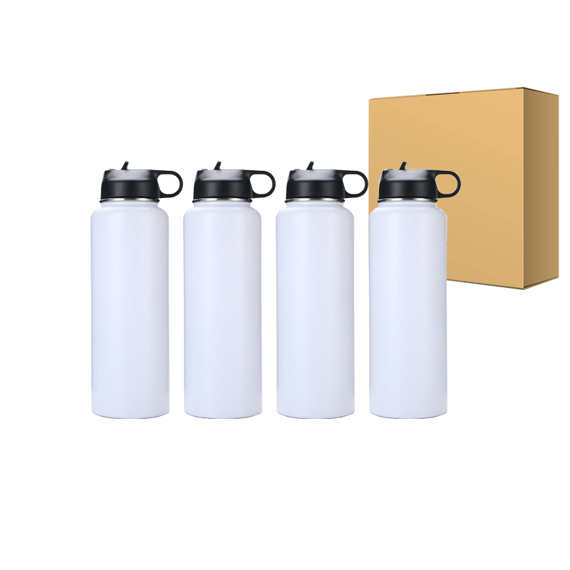 32oz (25UNIT) SublimationTumbler Flask Vacuum Insulated Flask Stainless Steel Water Bottle Wide Mouth Outdoors Sports Bottle