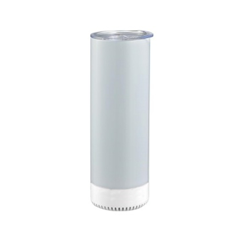20oz New Models Straight Skinny Sublimation Bluetooth Speaker Tumbler