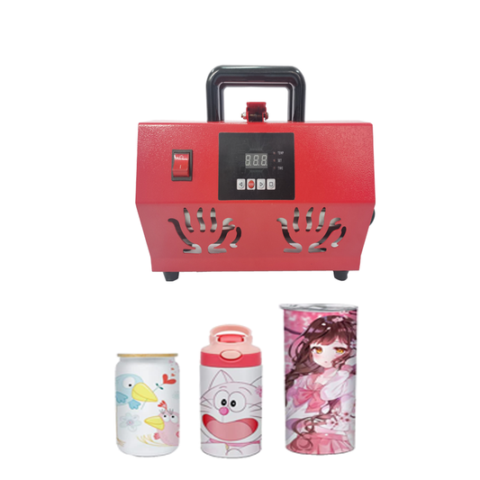 Hot Pressing Machine, 110V Tumbler Press, Suitable For 11/15/20/30 oz Sublimation Tight Straight Glass Jar And 11-15 oz Smack Cup,
