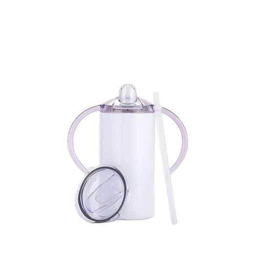 12oz Case  (1/25 UNITS) Tumbler Sublimation Blanks Sippy Bottle Stainless Steel Wholesale Baby Kids& Straight Cup