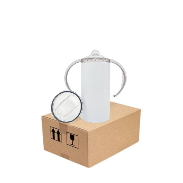 12oz Case  (1/25 UNITS) Tumbler Sublimation Blanks Sippy Bottle Stainless Steel Wholesale Baby Kids& Straight Cup