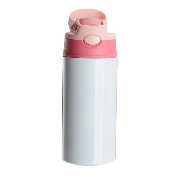 12oz/20oz CASE (25 UNITS) (5pink+5bule+5red+5skybule+5yellow) Kid sublimation Strainght Insulated Tumbler cute sippy cup stainless steel water bottle