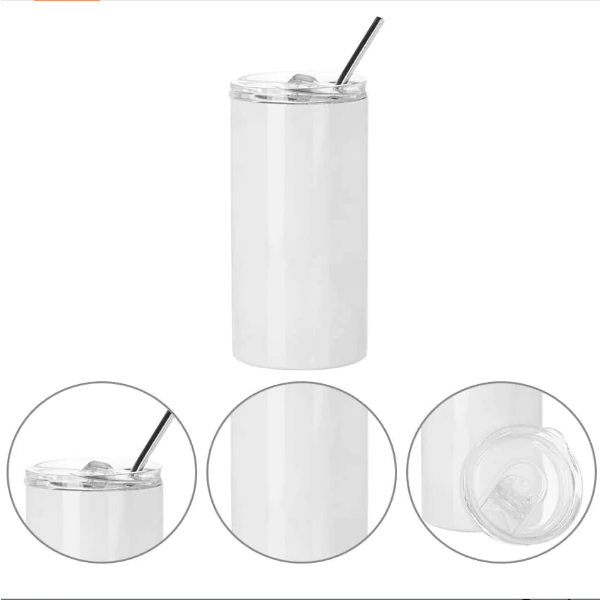 15oz CASE (30 UNITS) Sublimation straight skinny tumbler