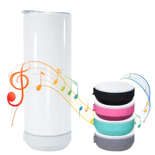 20oz CASE (25 UNITS) Sublimation USB bluetooth speaker tumbler