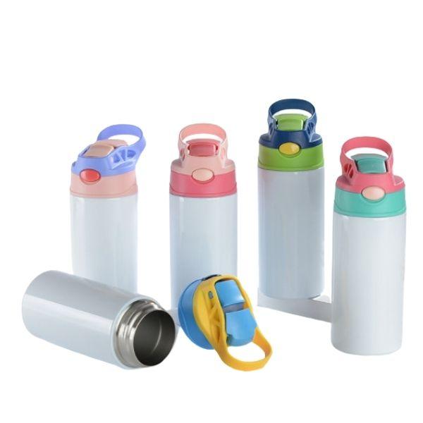12oz/20oz CASE (25 UNITS) (5pink+5bule+5red+5skybule+5yellow) Kid sublimation Strainght Insulated Tumbler cute sippy cup stainless steel water bottle