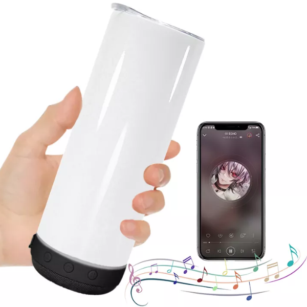 20oz CASE (25 UNITS) Sublimation USB bluetooth speaker tumbler